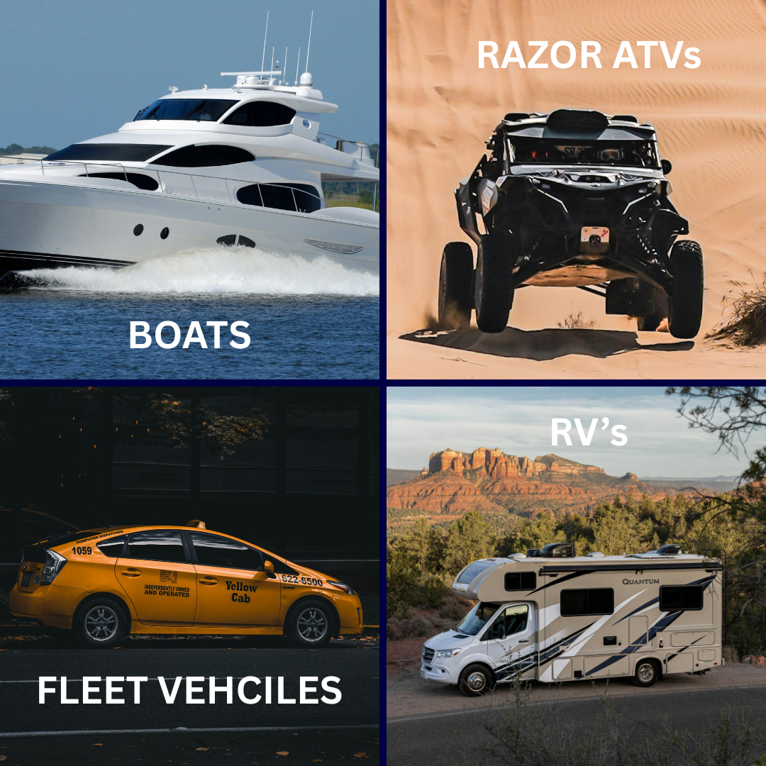 We tint boats, RVs, fleet vehicles, and razor ATVs - we do it all