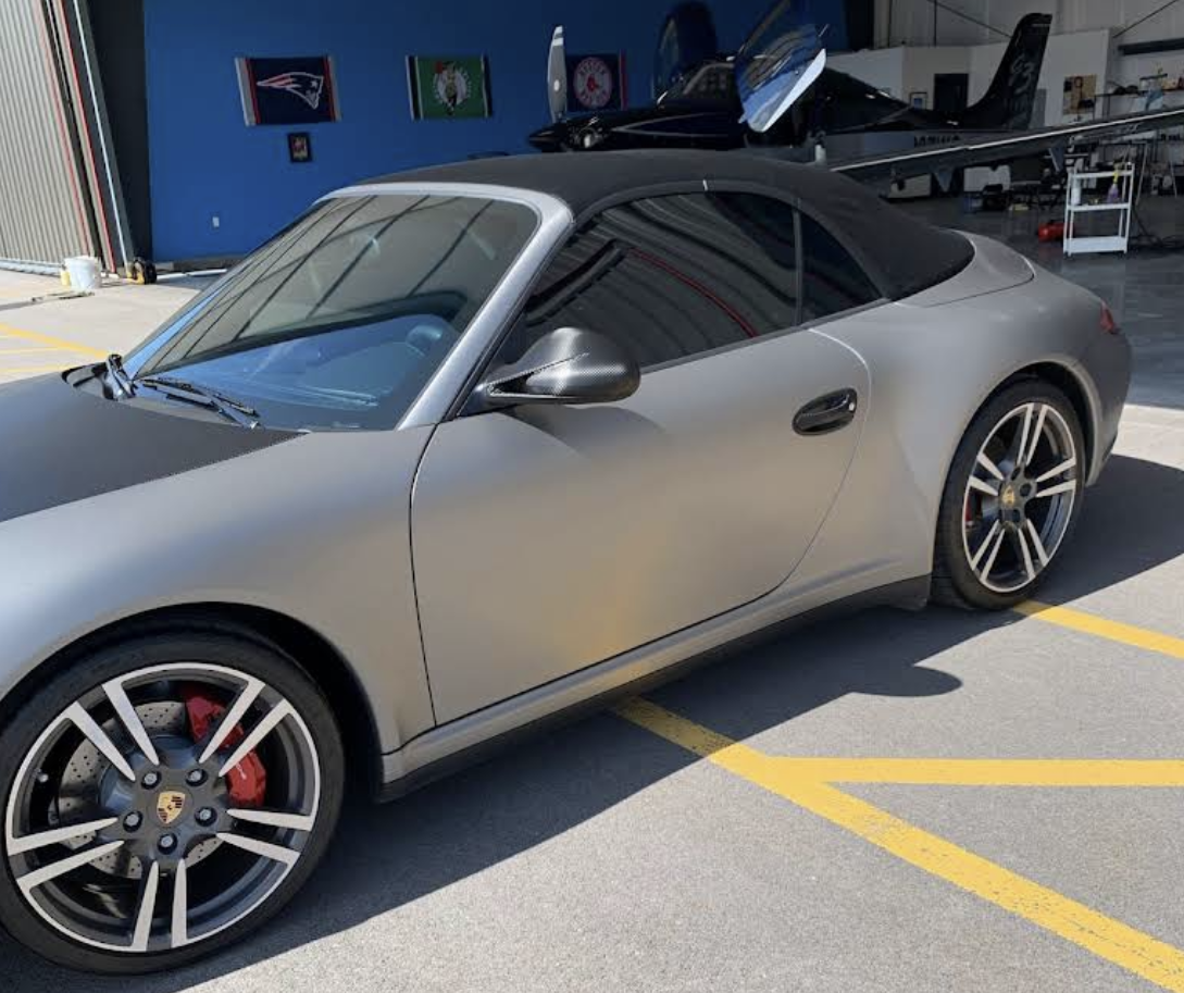 Black Range Rover with professionally tinted windows
